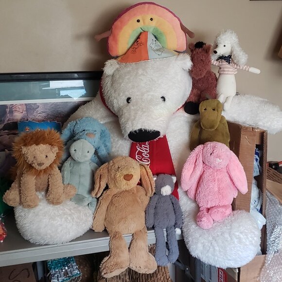 Jellycat Plush Lot 40 New and LOVED BEFORE INCLUDING RARE BUNGLIE MOUSE - Picture 14 of 16